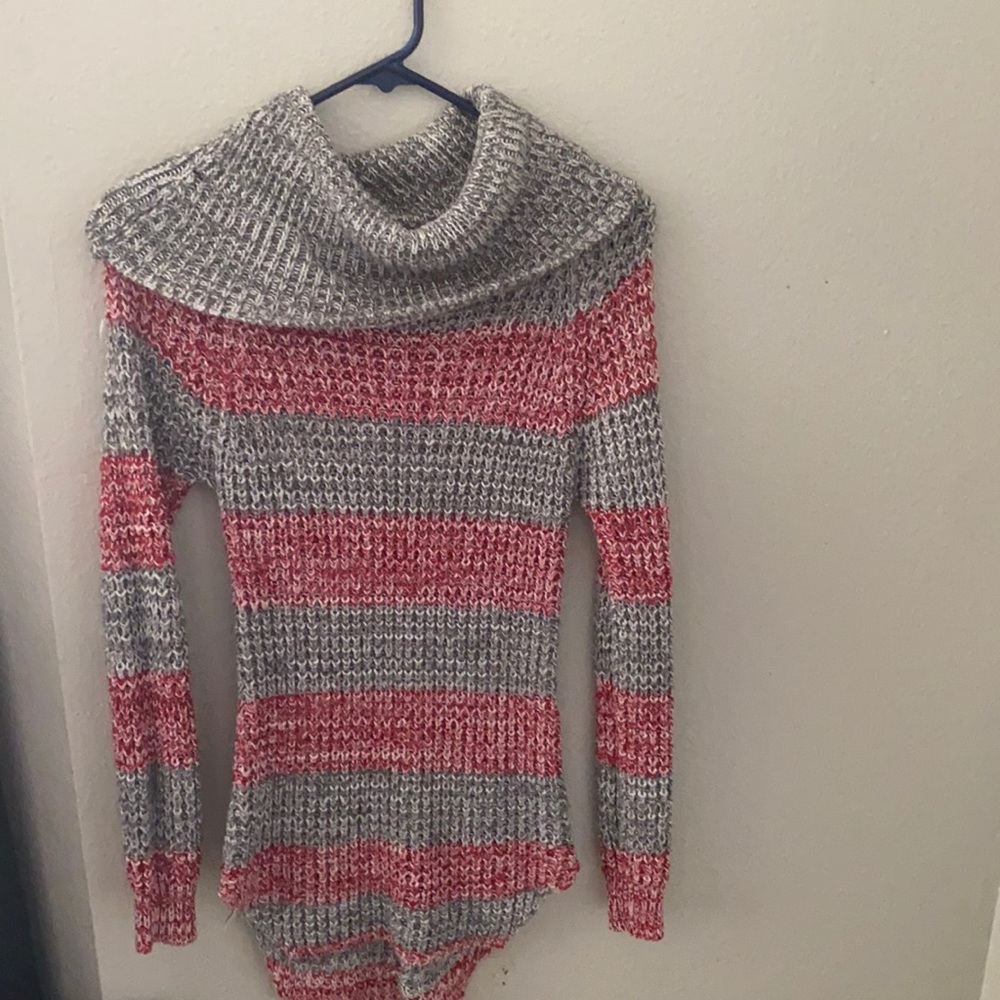 Turtle neck sweater dress